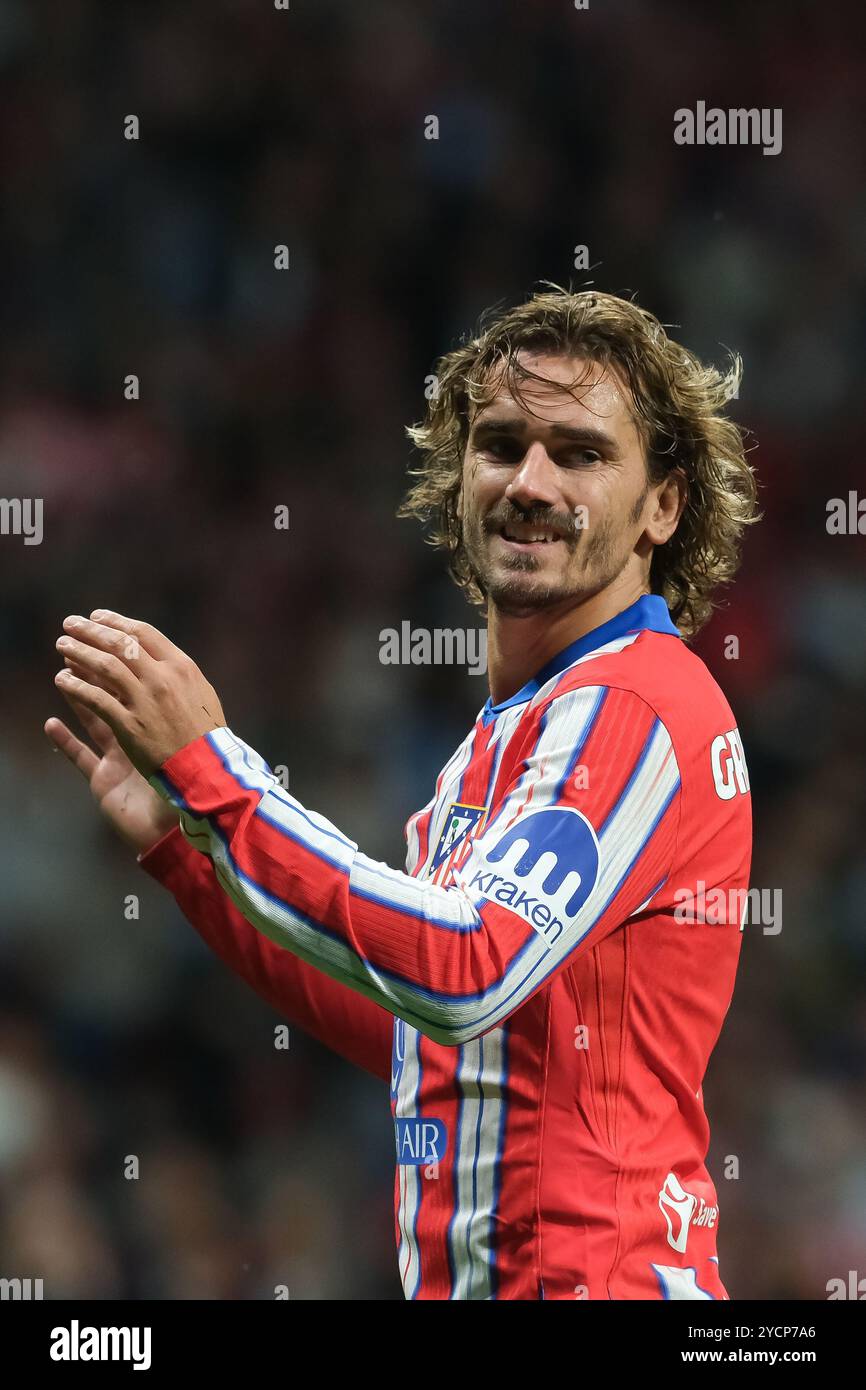 Antoine Griezmann en action lors du match de Ligue des Champions de l'UEFA entre l'Atletico de Madrid et le LOSC Lille au stade Metropolitano sur OC Banque D'Images