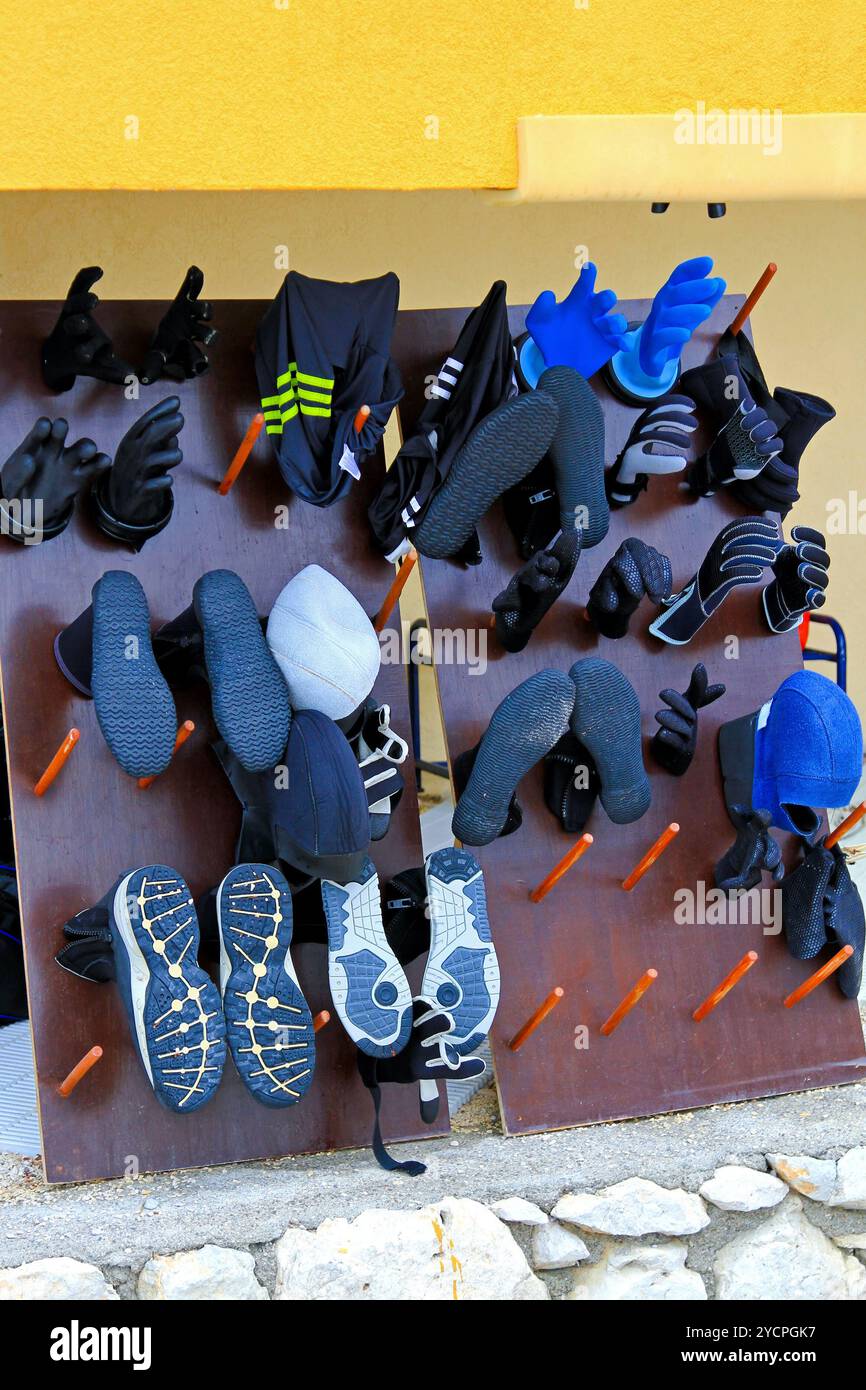 Équipement de plongée Banque D'Images