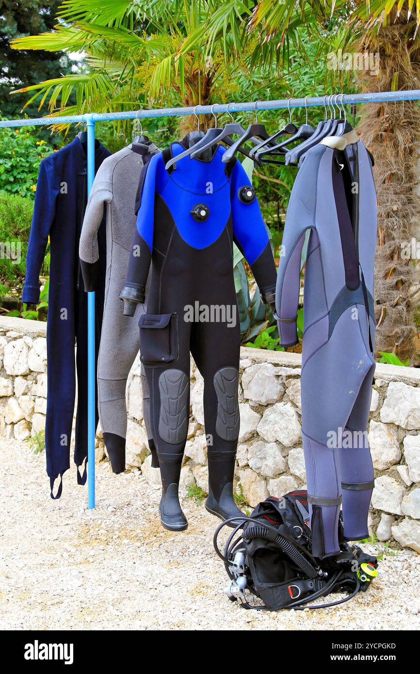 Combinaison de plongée Banque D'Images