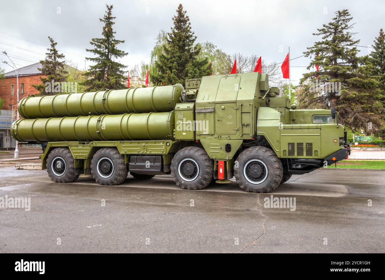 Système de missiles antiaériens S-300 (SAM) Banque D'Images