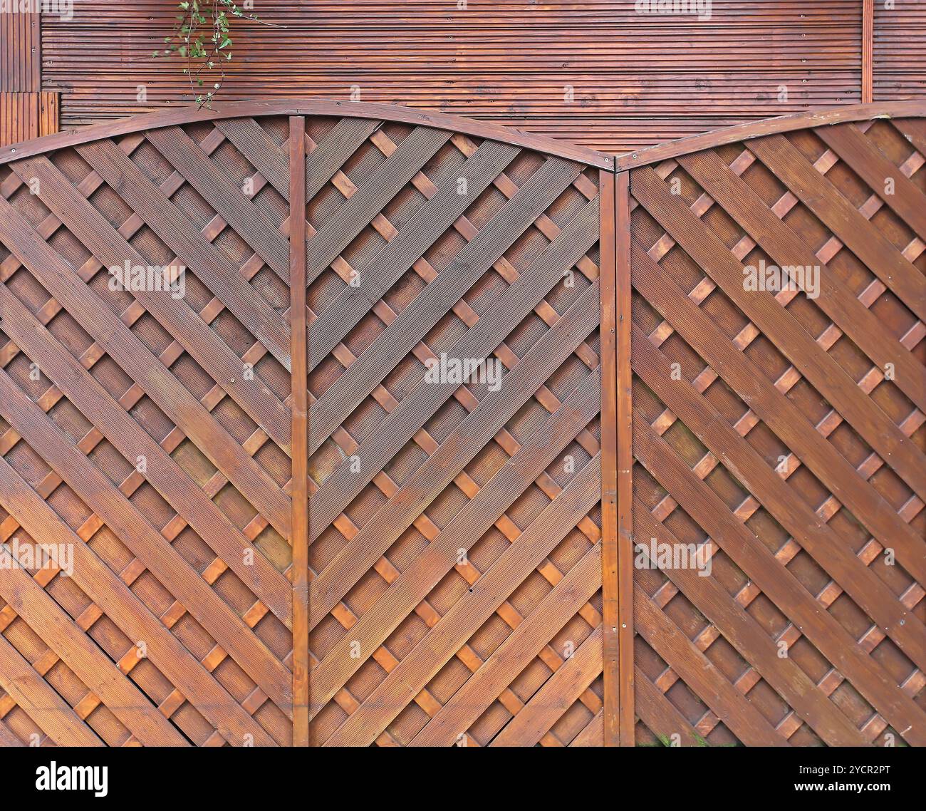 Panneaux de clôture en bois Banque D'Images