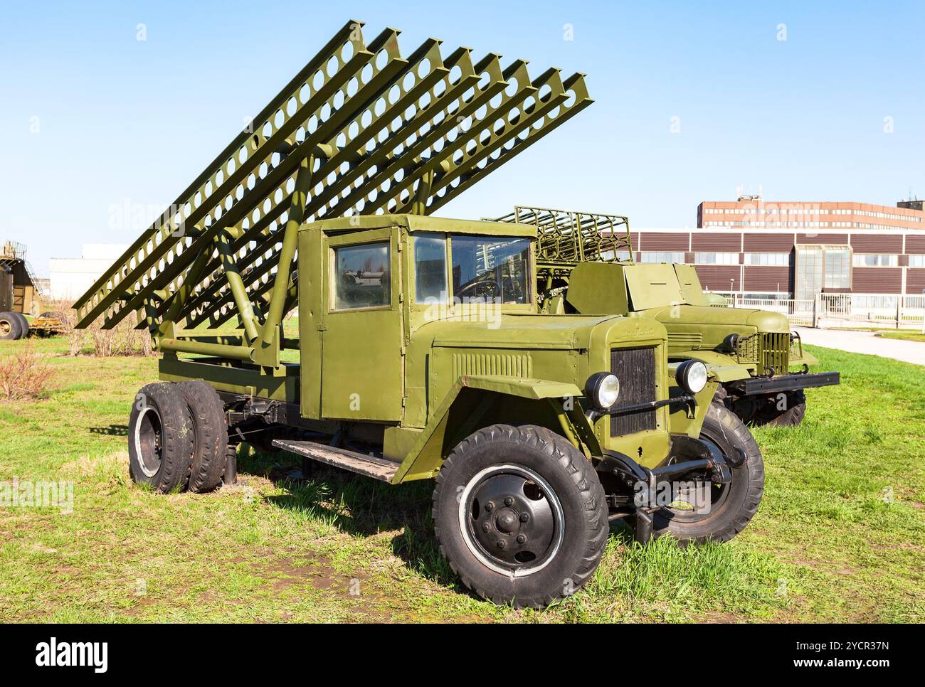 Katusha multiple Launch Rocket System (MLRS) Banque D'Images