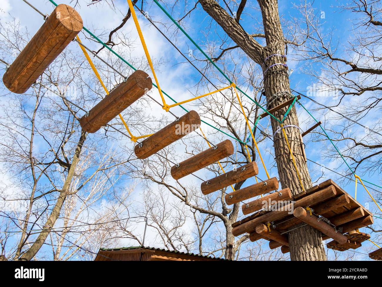 Parcours de formation dans le parc Banque D'Images