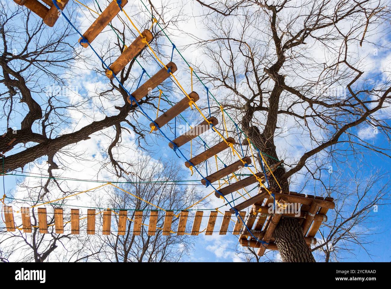 Parcours de formation dans le parc Banque D'Images