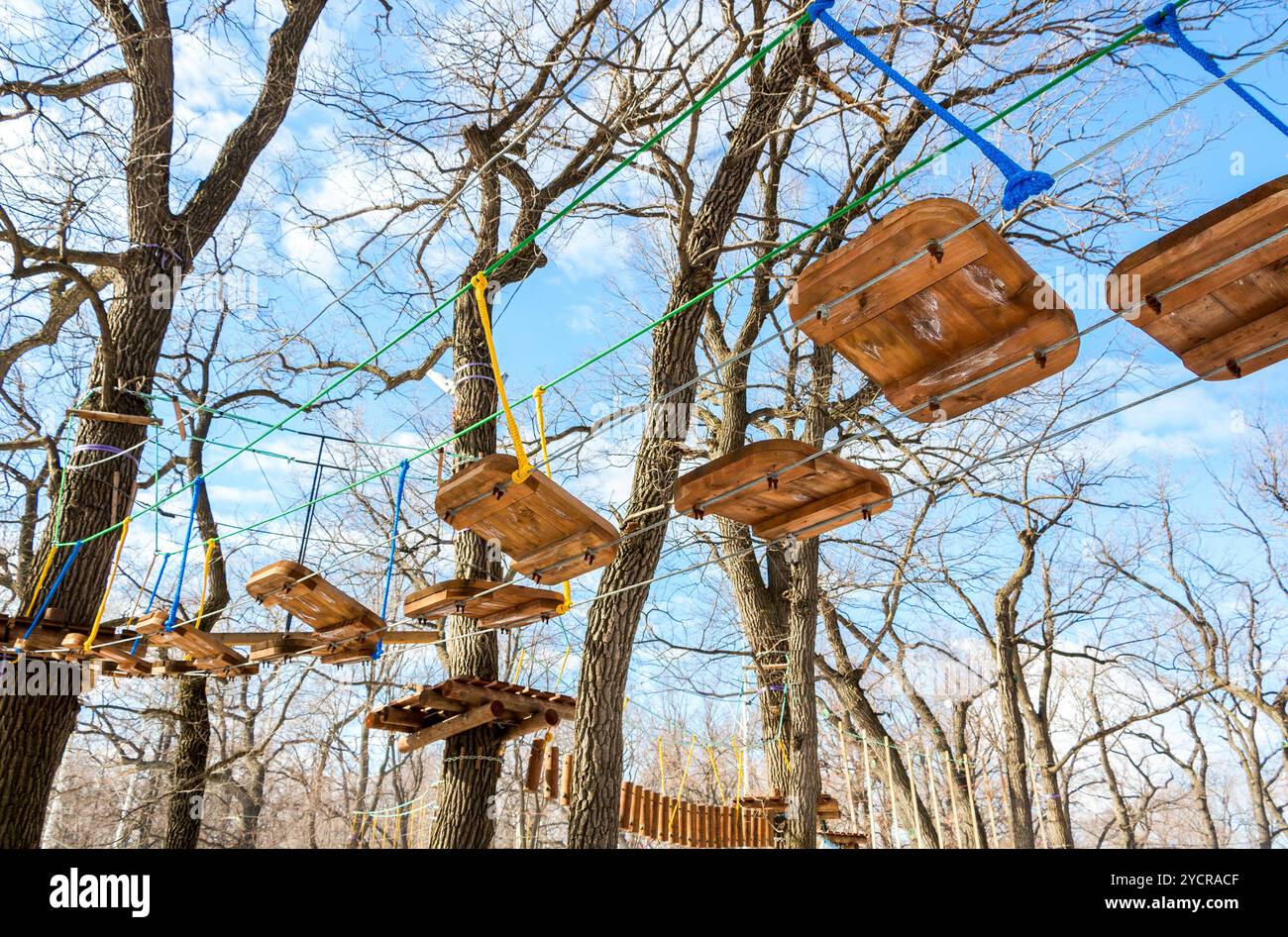 Parcours de formation dans le parc Banque D'Images