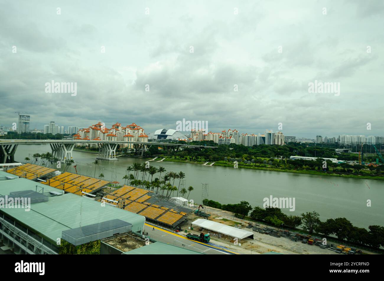 Circuit de formule 1/F1 de Singapour Banque D'Images
