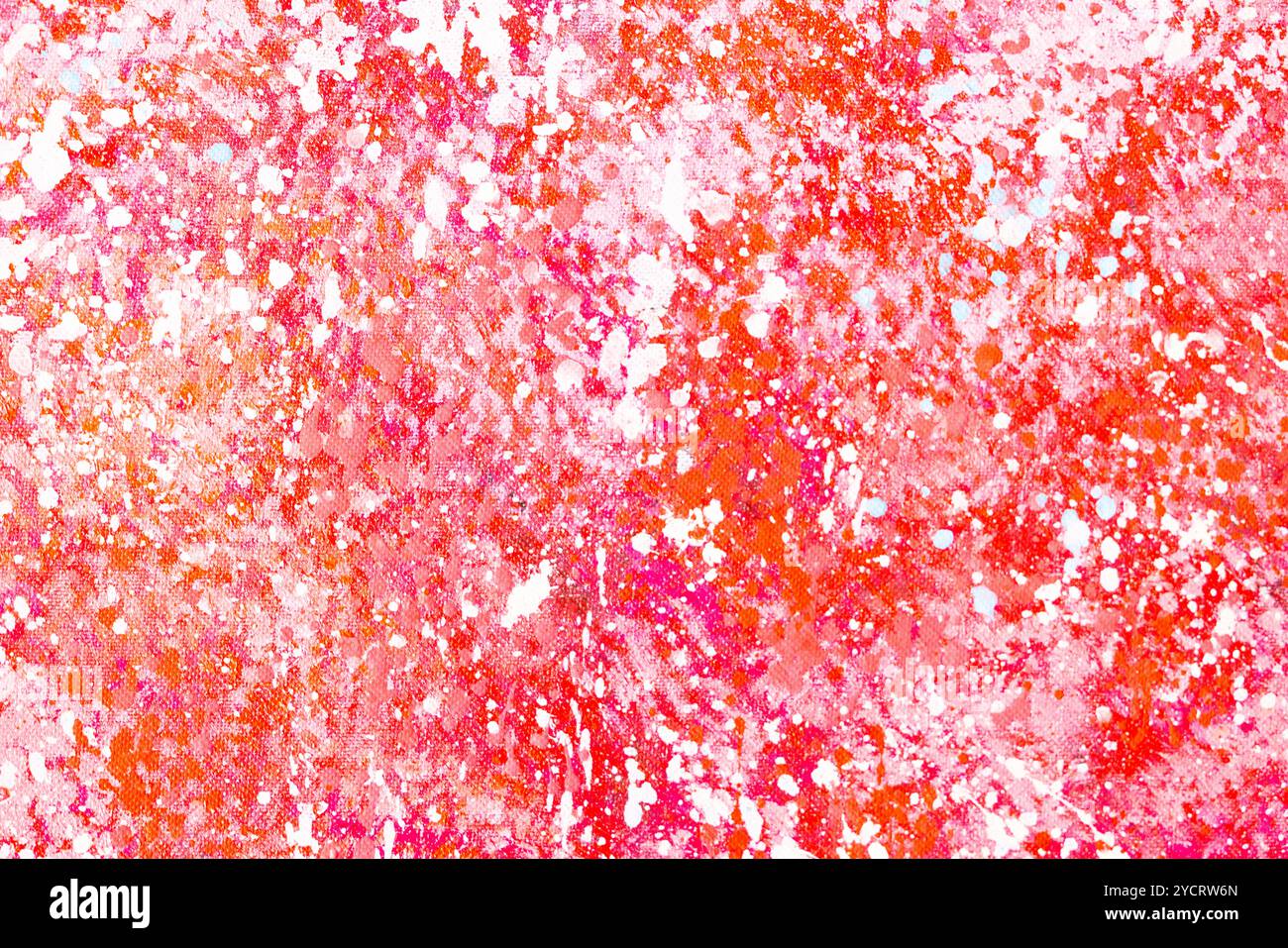 Peinture expressionniste abstraite avec des éclaboussures de rouge et de noir éclatant Banque D'Images