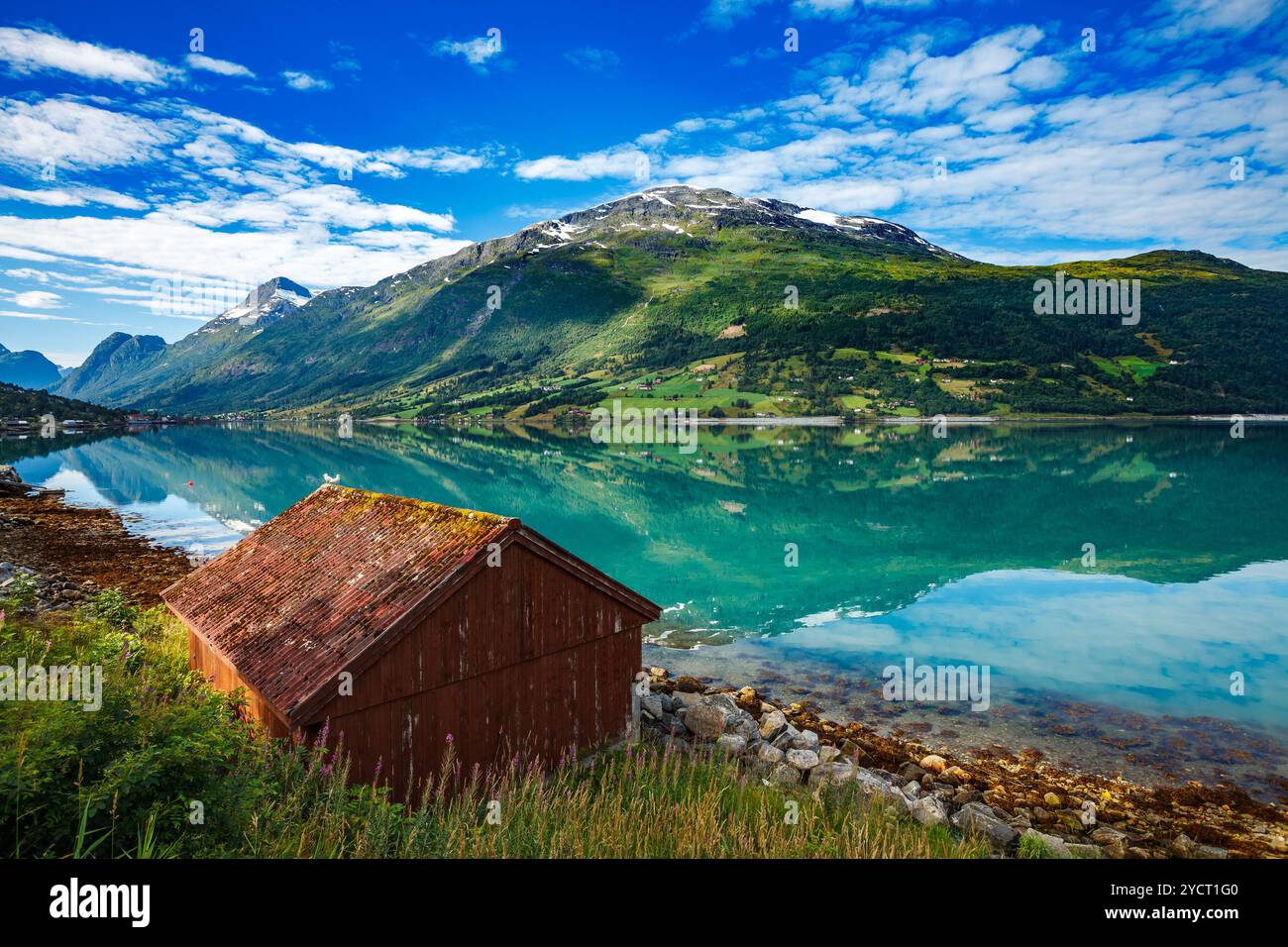 Belle nature Norvège. Banque D'Images