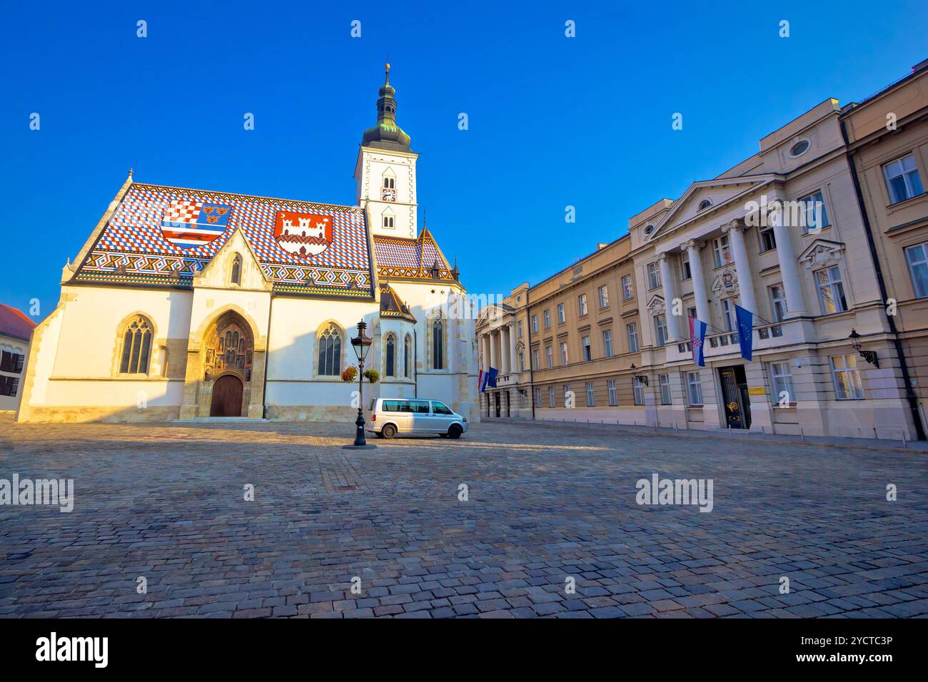 Zagreb ville haute points de repère Banque D'Images