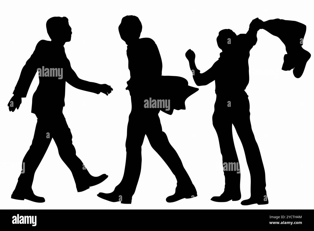 Silhouette d'affaires Banque D'Images