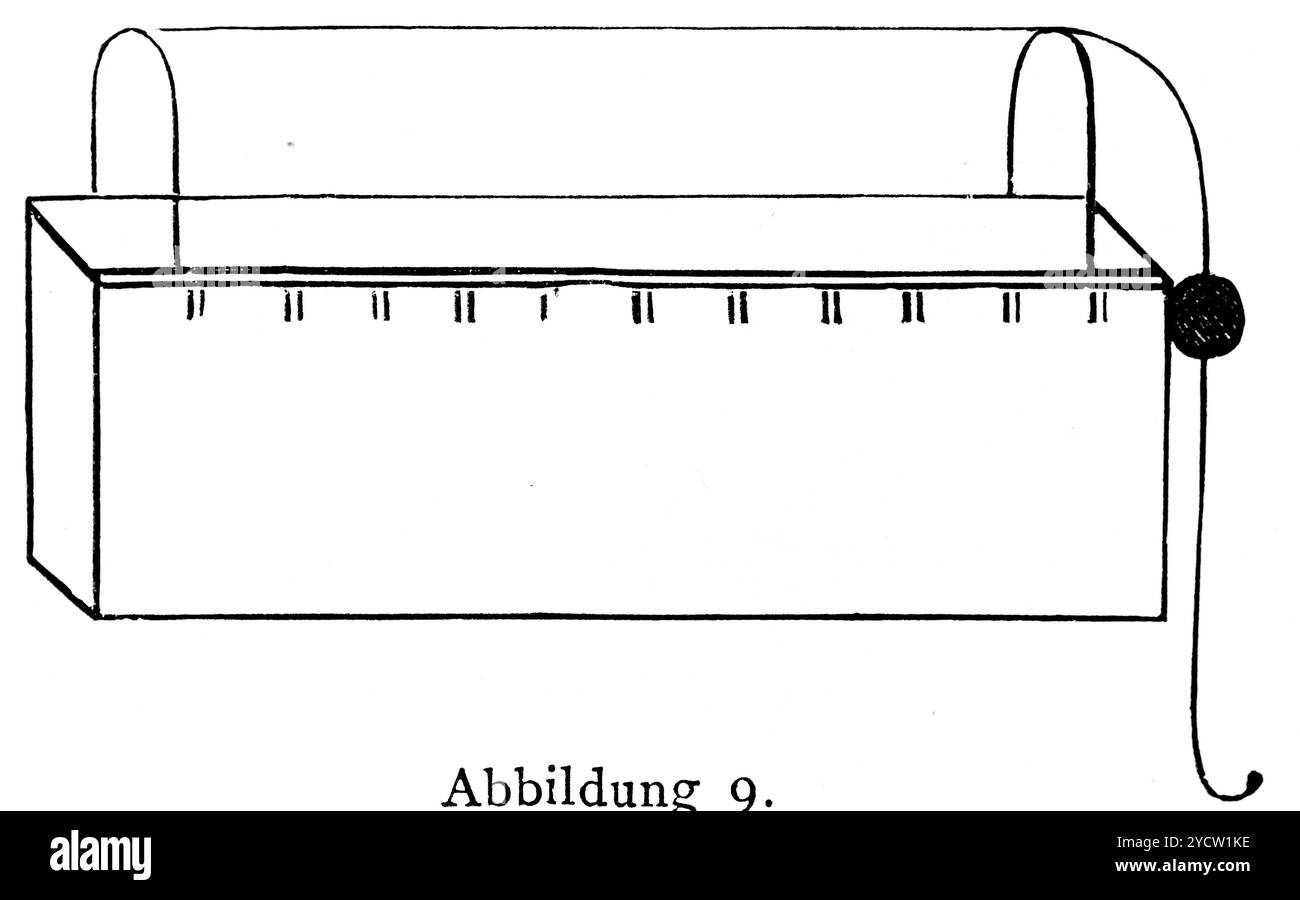 Monocorde avec boîte à son et une corde utilisée dans les monastères pour les cours de chant pour apprendre les accords, histoire de la musique allemande, illustration historique 1892 Banque D'Images