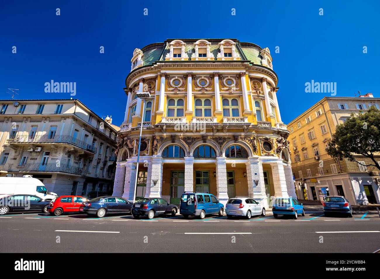L'architecture historique de la ville de Rijeka Banque D'Images