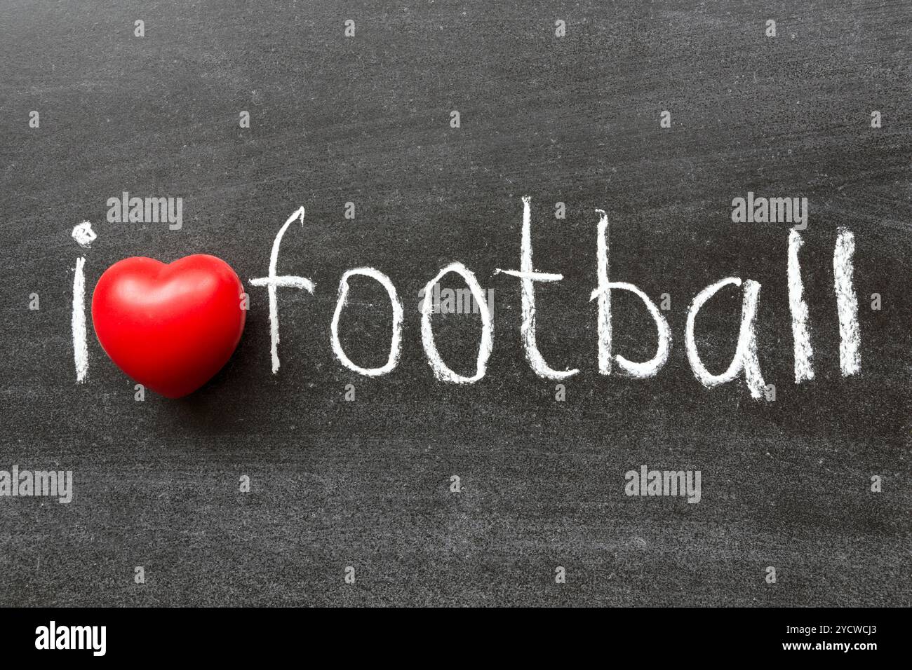 J'adore le football Banque D'Images