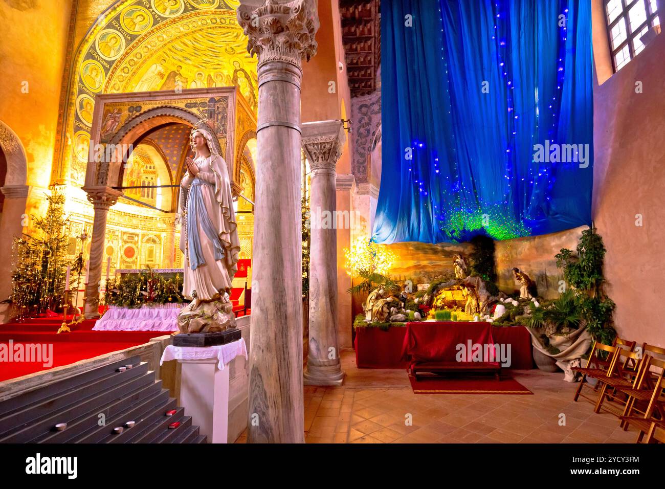 Basilique euphrasienne en vue de l'église de Porec Banque D'Images