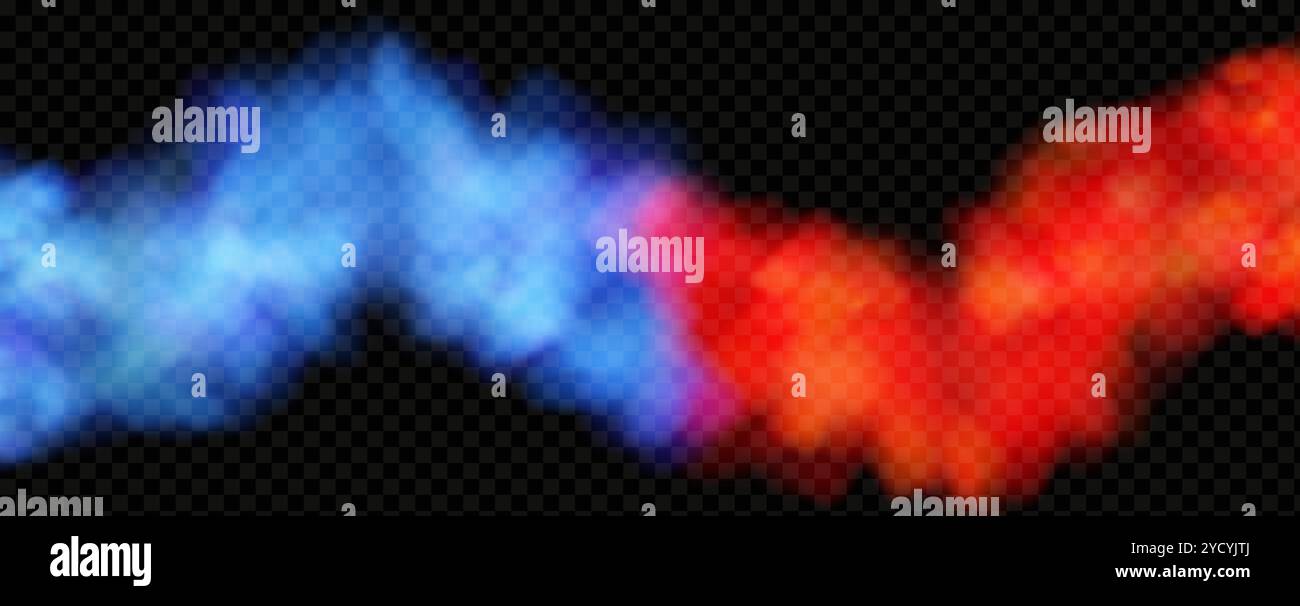 Brouillard de flamme néon abstrait. Concept de confrontation dans la compétition de boxe sportive. Illustration de Vecteur