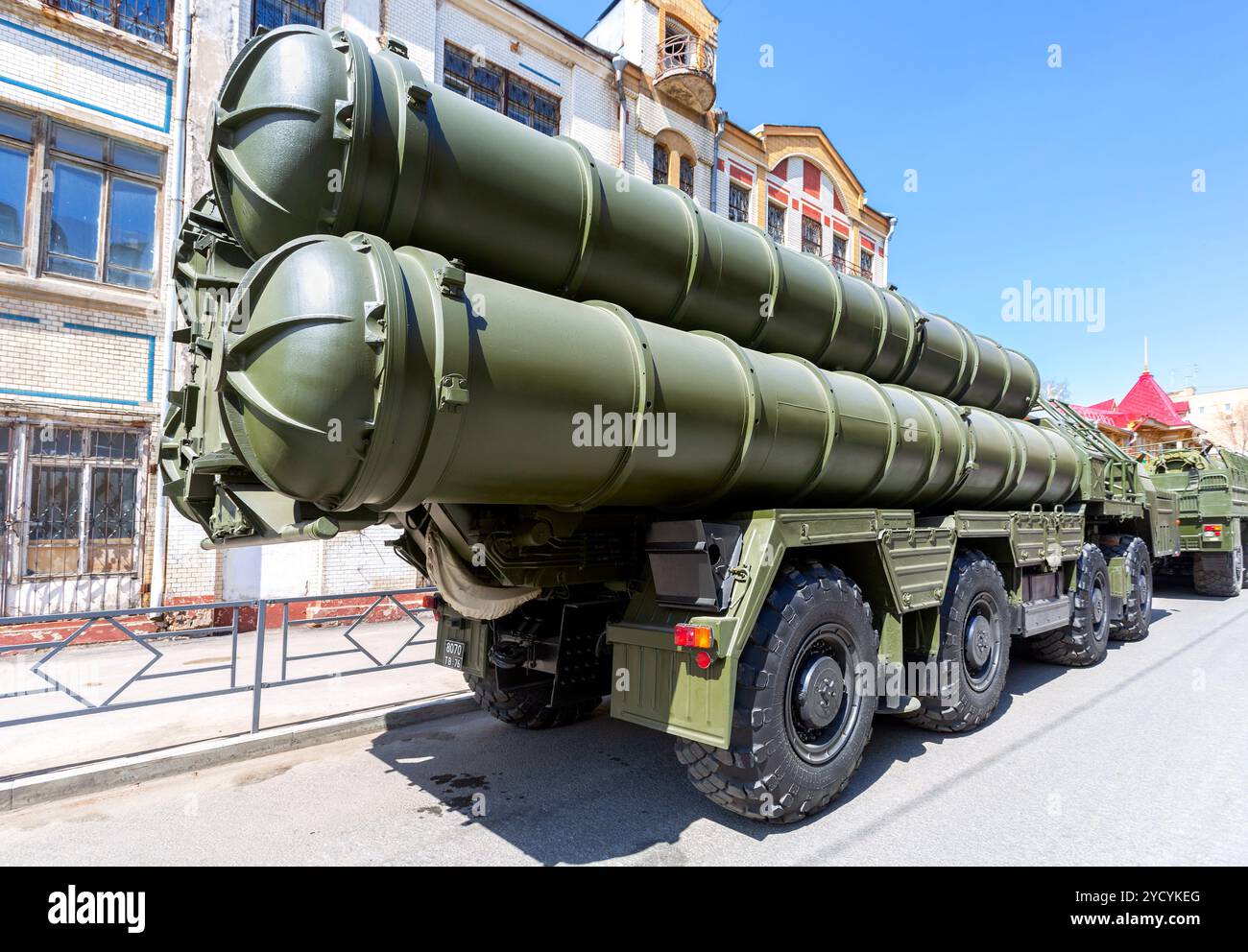 Système russe de missiles antiaériens (SAM) S-300 Banque D'Images