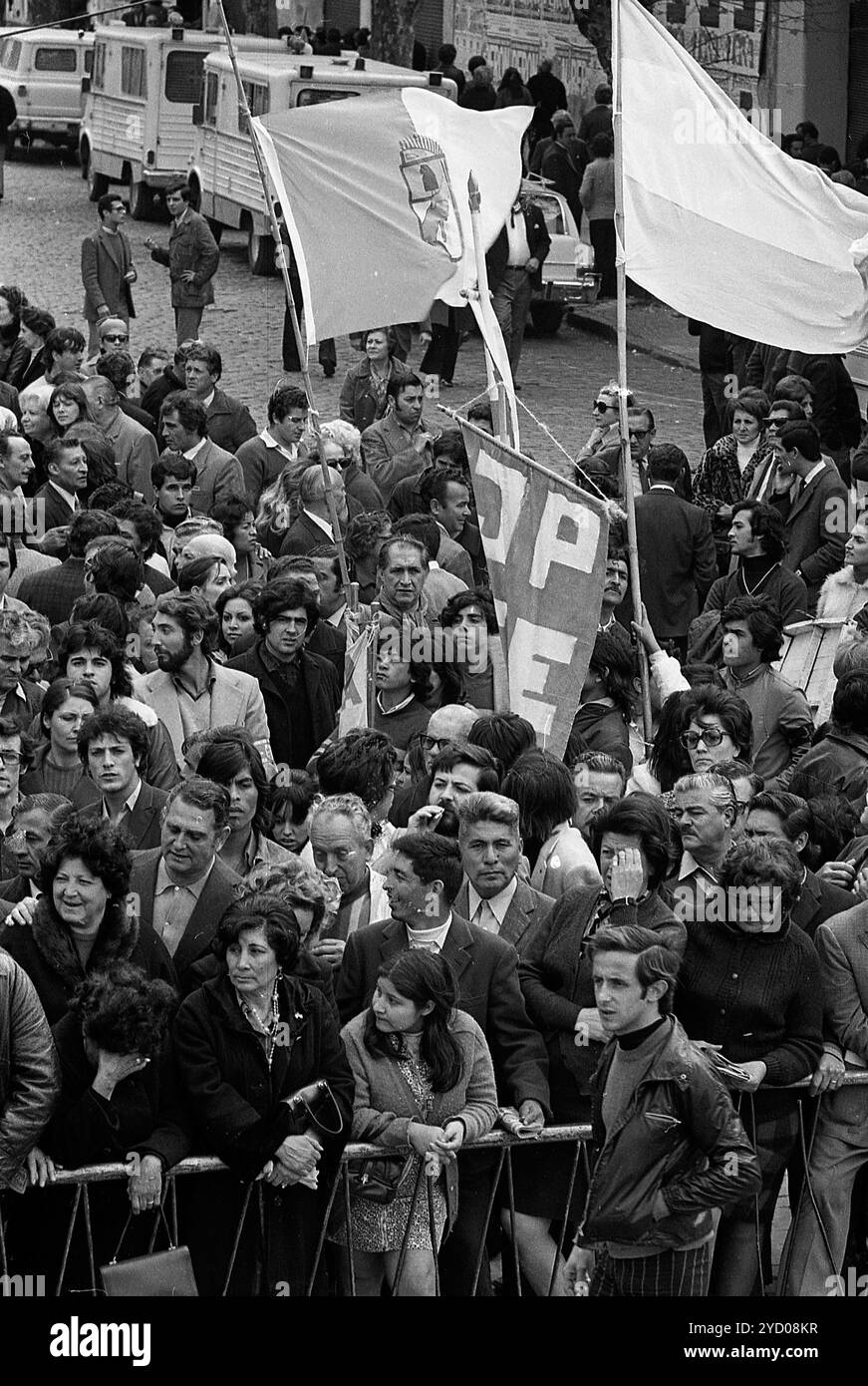 Funérailles du dirigeant syndical argentin José Ignacio Rucci, Buenos Aires, Argentine, 26 septembre 1973. Banque D'Images