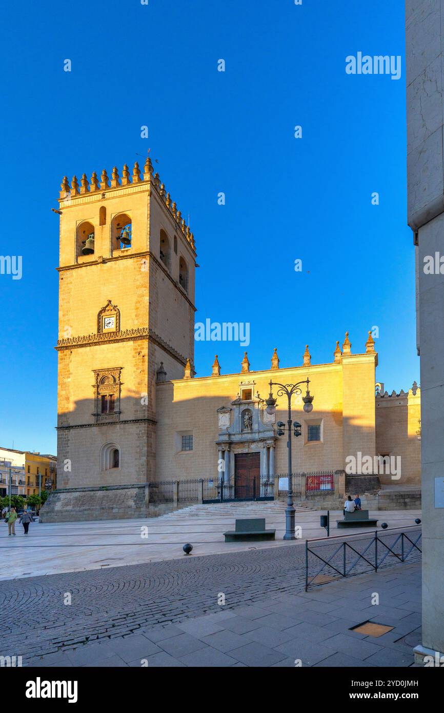 Cathédrale métropolitaine de San Giovanni Battista, Badajoz, Estrémadure, Espagne Banque D'Images