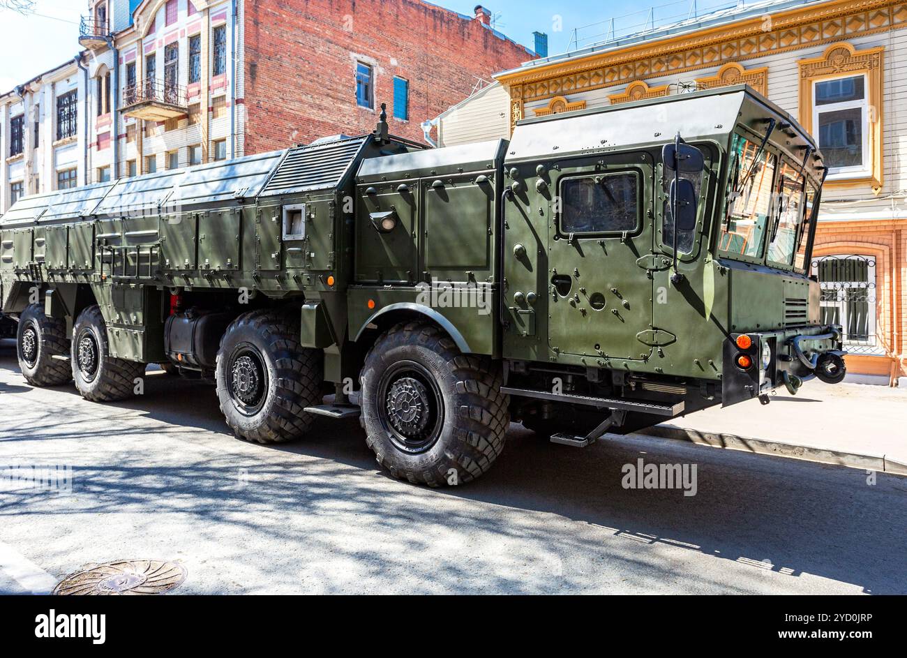 Système russe de missiles balistiques mobiles 9K720 Iskander Banque D'Images