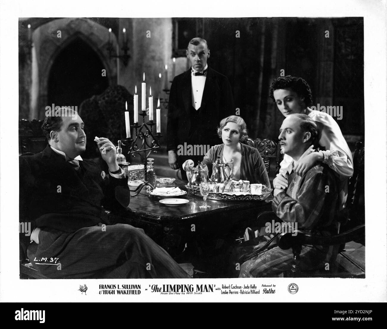 FRANCIS L. SULLIVAN SYD CROSSLEY IRIS HOEY PATRICIA HILLIARD et HUGH WAKEFIELD dans THE LIMPING MAN 1936 le réalisateur / scénariste WALTER SUMMERS joue Will Scott Welwyn Studios / Pathe Pictures Ltd Banque D'Images