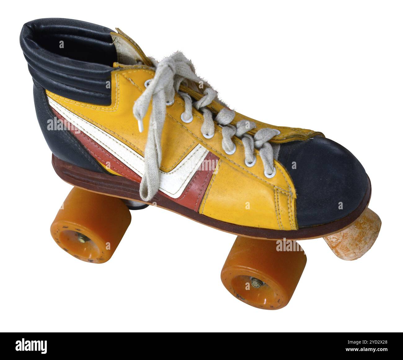 L'isolement d'une à quatre roues Vintage Retro Roller Skate Banque D'Images