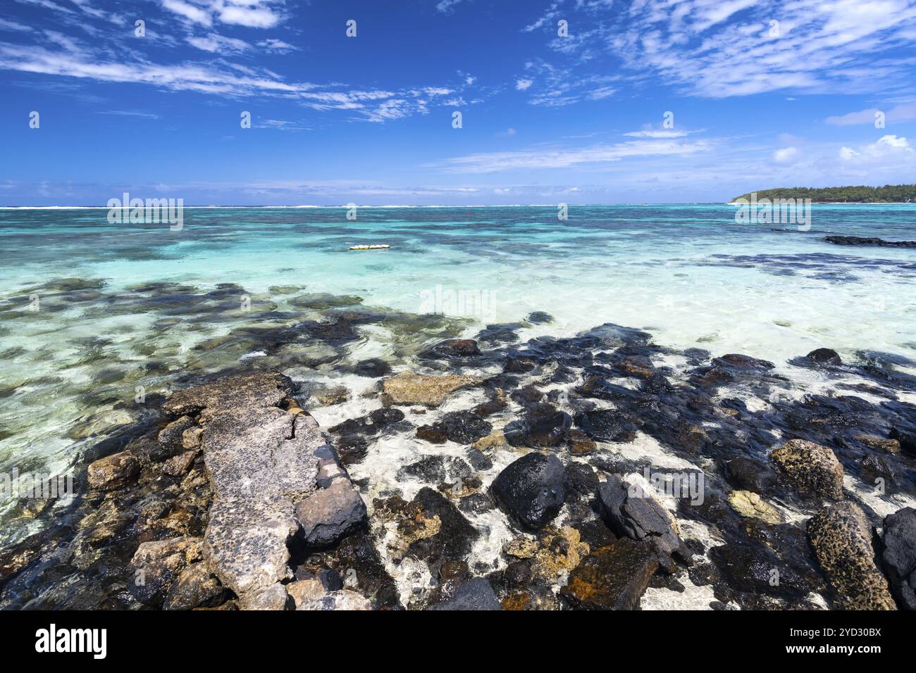 Plage, plage, Blue Bay Marine Park, Parc marin de Blue Bay, Blue Bay Marine Park, Marine Protected Area, Côte est, Océan Indien, Île, Maurice, Banque D'Images