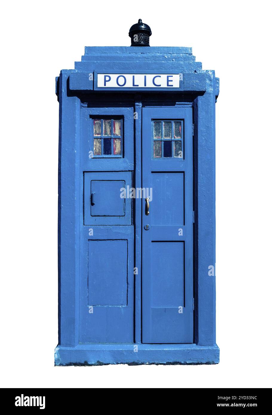 L'isolement d'une zone de Police Britannique bleu traditionnel Banque D'Images