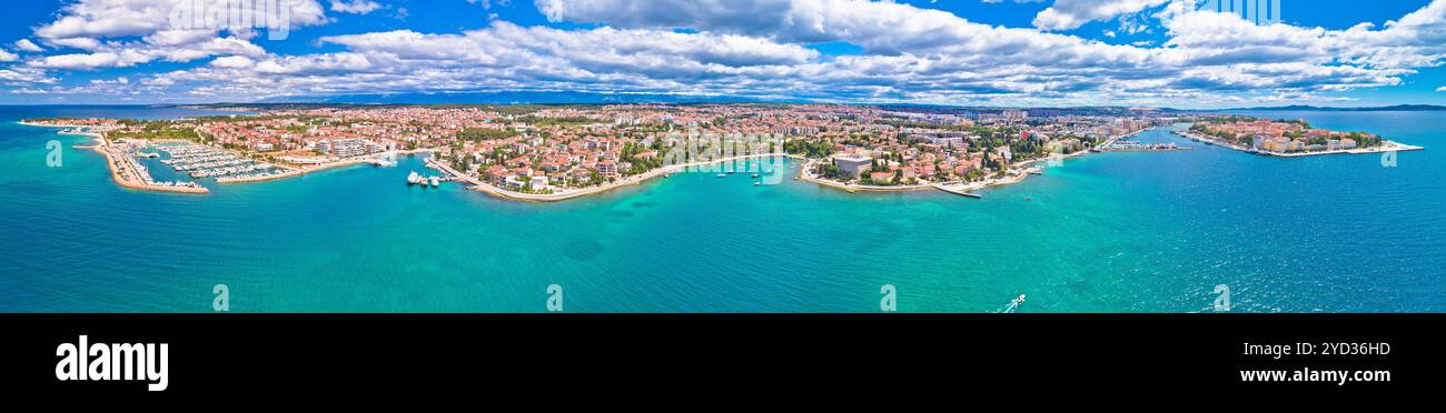 Vue panoramique aérienne de la ville de Zadar Banque D'Images