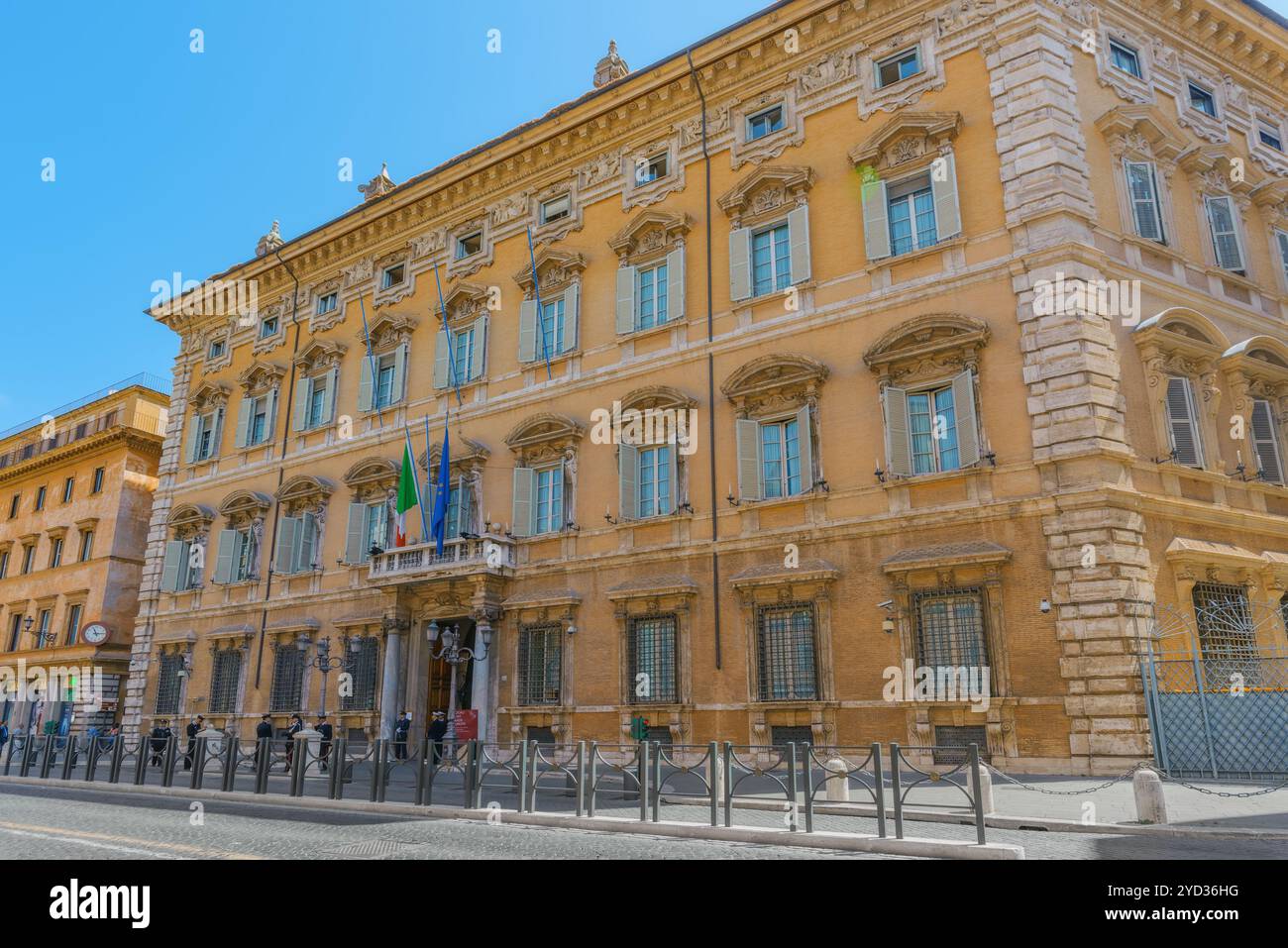 ROME, ITALIE- 09 mai, 2017 : Magnifique paysage de Palais Madama (Palazzo Madama). Palazzo Madama à Rome est le siège du Sénat de la Re Banque D'Images
