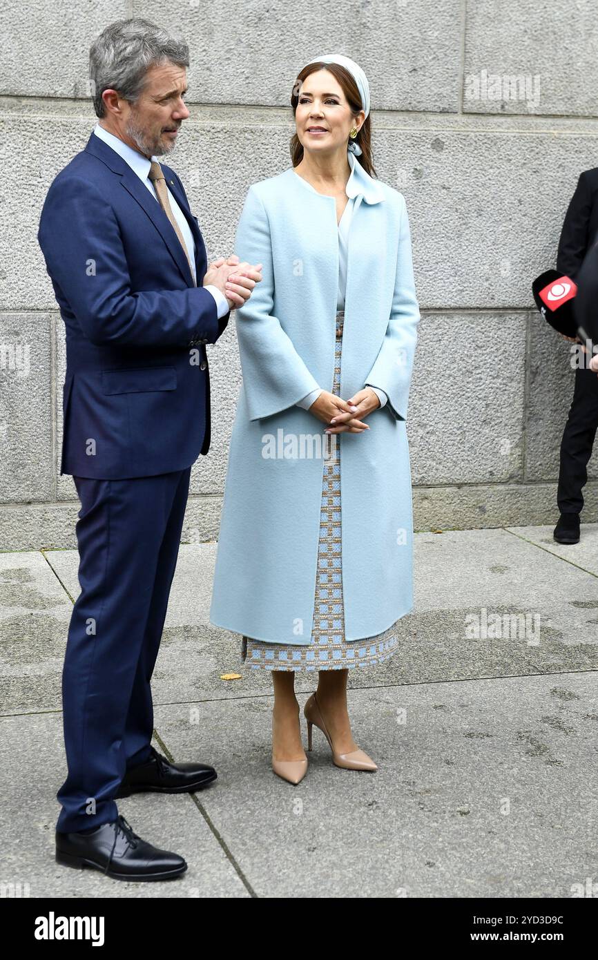 Koenig Frederik und Koenigin Mary von Daenemark beim Empfang im Reichstagsgebaeude AM 21.10.2024 à Berlin Banque D'Images