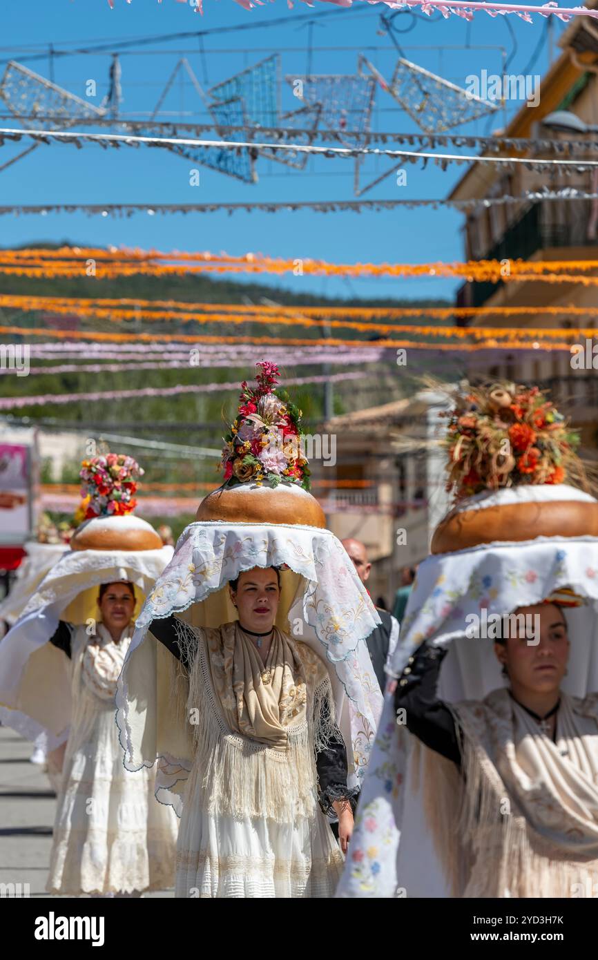 Festival San Gregorio de Pa Beneït à Torremanzanas, la Torre de les Maçanes, Alicante, Espagne - photo stock Banque D'Images