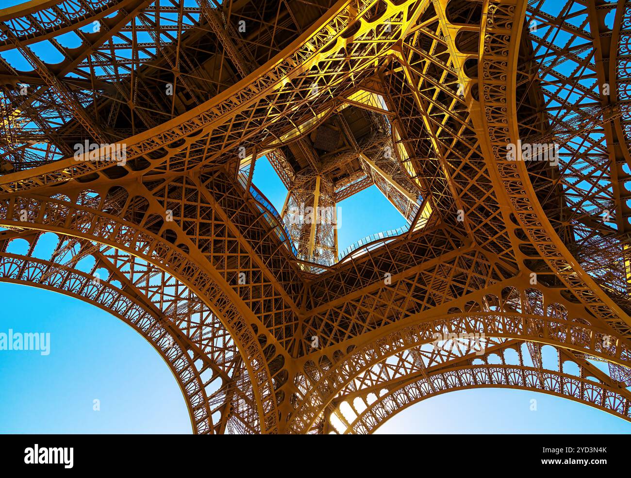 Vue sur la Tour Eiffel Banque D'Images