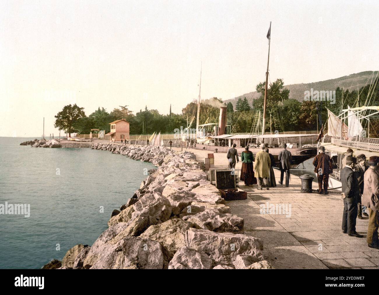 Fiume, heute Rijeka, die mole, Molo, Kroatien, Österreich-Ungarn, digital restaurierte Reproduktion eines Originals aus dem 19. Jahrhundert, Aufnahmedatum nicht angegeben, aujourd'hui Rijeka, la mole, Croatie, Austro-Hongrie , reproduction restaurée numériquement à partir d'un original du XIXe siècle, date d'enregistrement non indiquée Banque D'Images Fiume, heute Rijeka, die mole, Molo, Kroatien, Österreich-Ungarn, digital restaurierte Reproduktion eines Originals aus dem 19. Jahrhundert, Aufnahmedatum nicht angegeben, aujourd'hui Rijeka, la mole, Croatie, Austro-Hongrie , reproduction restaurée numériquement à partir d'un original du XIXe siècle, date d'enregistrement non indiquée Banque D'Images
