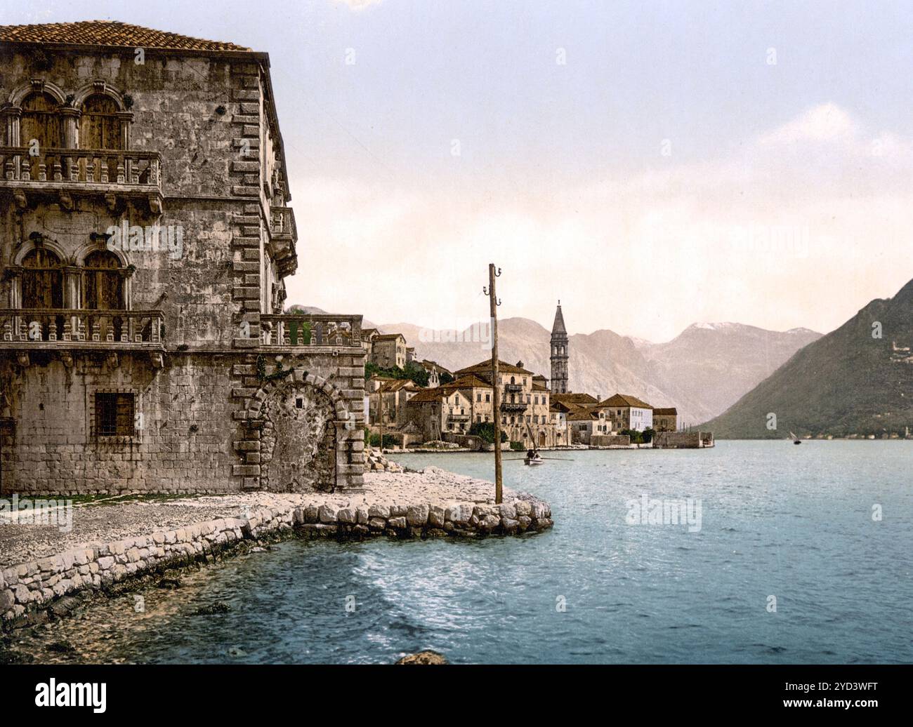 Perasto, heute Perast, mit Stolievo, Dalmatien, Kroatien, Österreich-Ungarn, digital restaurierte Reproduktion eines Originals aus dem 19. Jahrhundert, Aufnahmedatum nicht angegeben, maintenant Perast, avec Stolievo, Dalmatie, Croatie, Austro-Hongrie , reproduction restaurée numériquement à partir d'un original du XIXe siècle, date d'enregistrement non indiquée Banque D'Images Perasto, heute Perast, mit Stolievo, Dalmatien, Kroatien, Österreich-Ungarn, digital restaurierte Reproduktion eines Originals aus dem 19. Jahrhundert, Aufnahmedatum nicht angegeben, maintenant Perast, avec Stolievo, Dalmatie, Croatie, Austro-Hongrie , reproduction restaurée numériquement à partir d'un original du XIXe siècle, date d'enregistrement non indiquée Banque D'Images