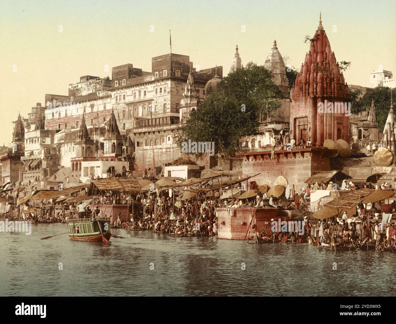 Benares, Varanasi. Rajah Potia Tempel, Indien, digital restaurierte Reproduktion eines Originals aus dem 19. Jahrhundert, Aufnahmedatum nicht angegeben, Varanasi. Temple Rajah Potia, Inde , reproduction restaurée numériquement à partir d'un original du XIXe siècle, date d'enregistrement non indiquée Banque D'Images Benares, Varanasi. Rajah Potia Tempel, Indien, digital restaurierte Reproduktion eines Originals aus dem 19. Jahrhundert, Aufnahmedatum nicht angegeben, Varanasi. Temple Rajah Potia, Inde , reproduction restaurée numériquement à partir d'un original du XIXe siècle, date d'enregistrement non indiquée Banque D'Images