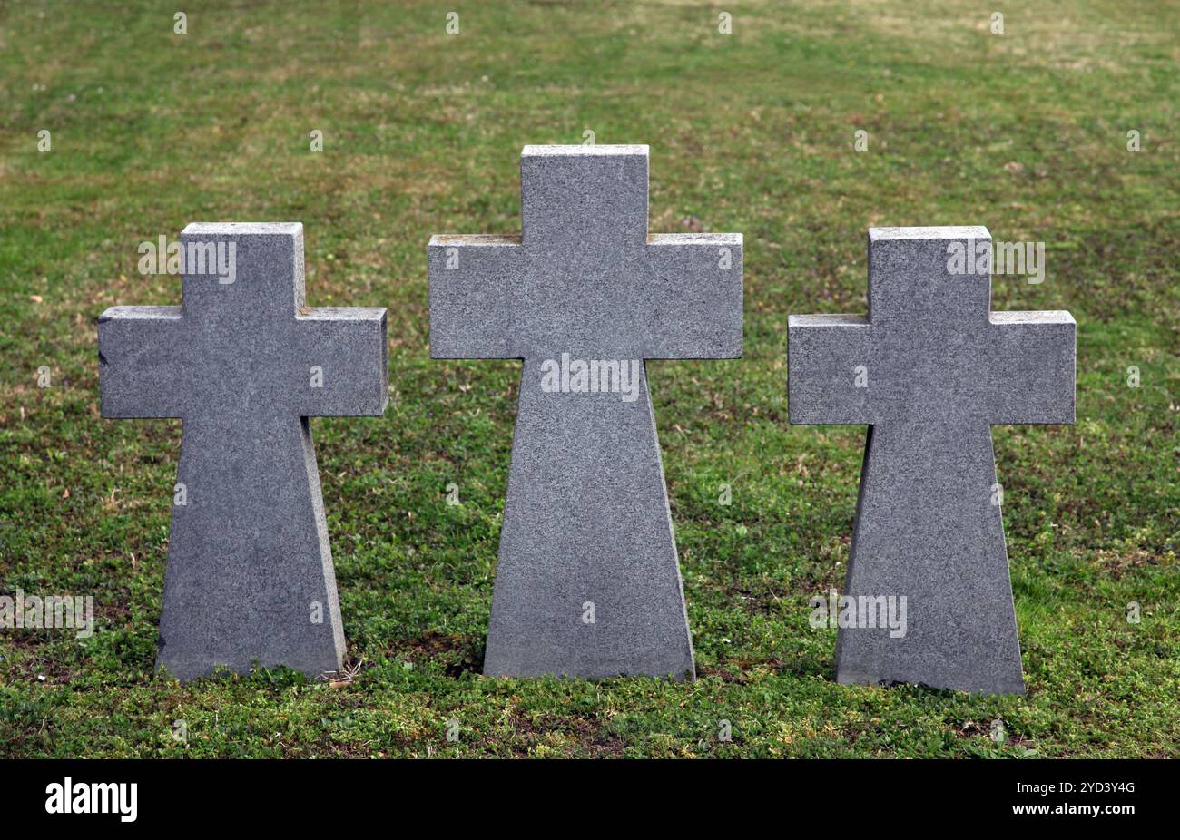 Tombes militaires allemandes, cimetière Mirogoj à Zagreb, Croatie Banque D'Images