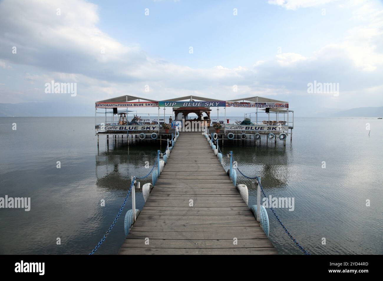 Lac d'Ohrid, Macédoine Banque D'Images
