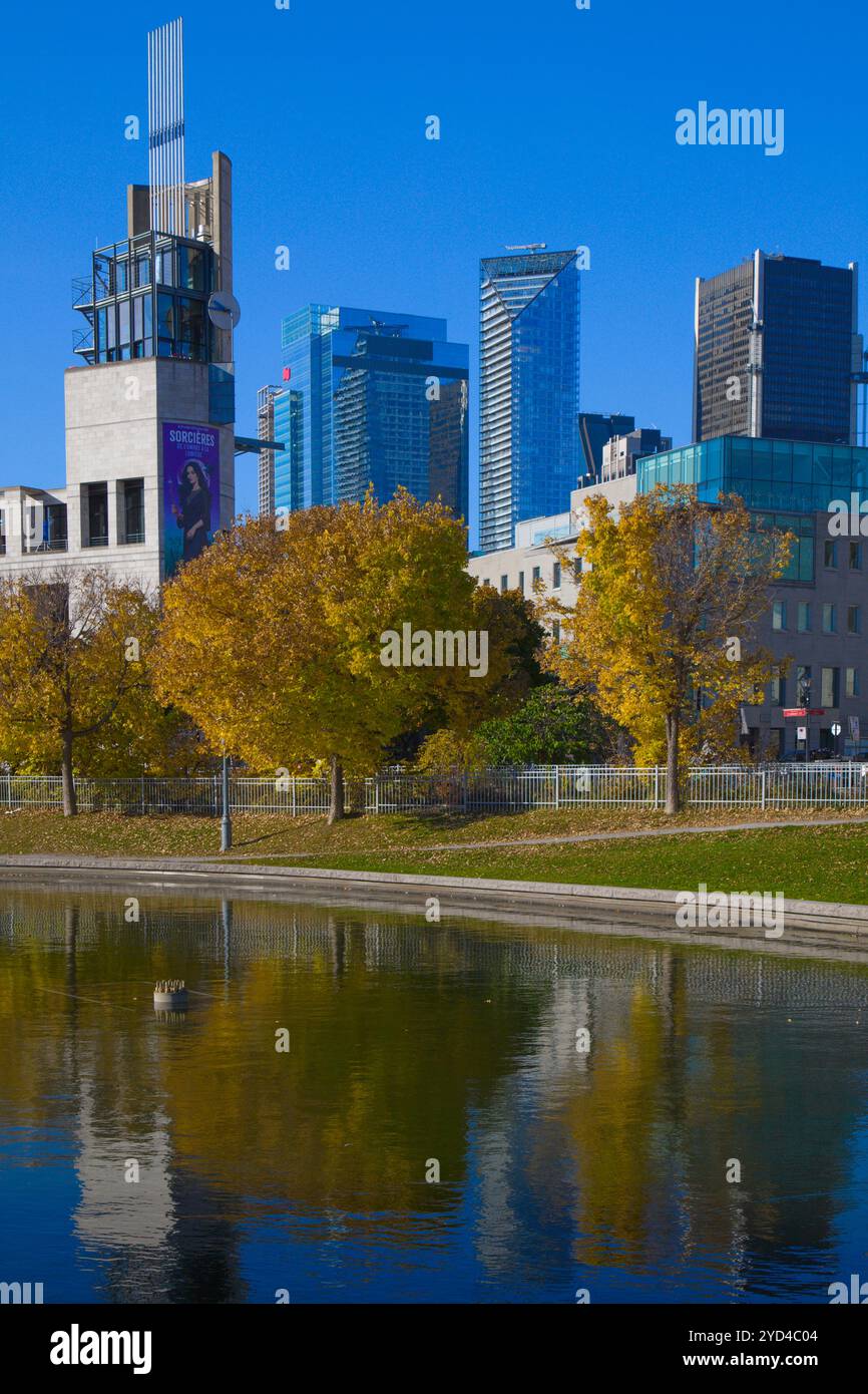 Canada, Québec, Montréal, Skyline, Vieux Port, centre-ville, Banque D'Images
