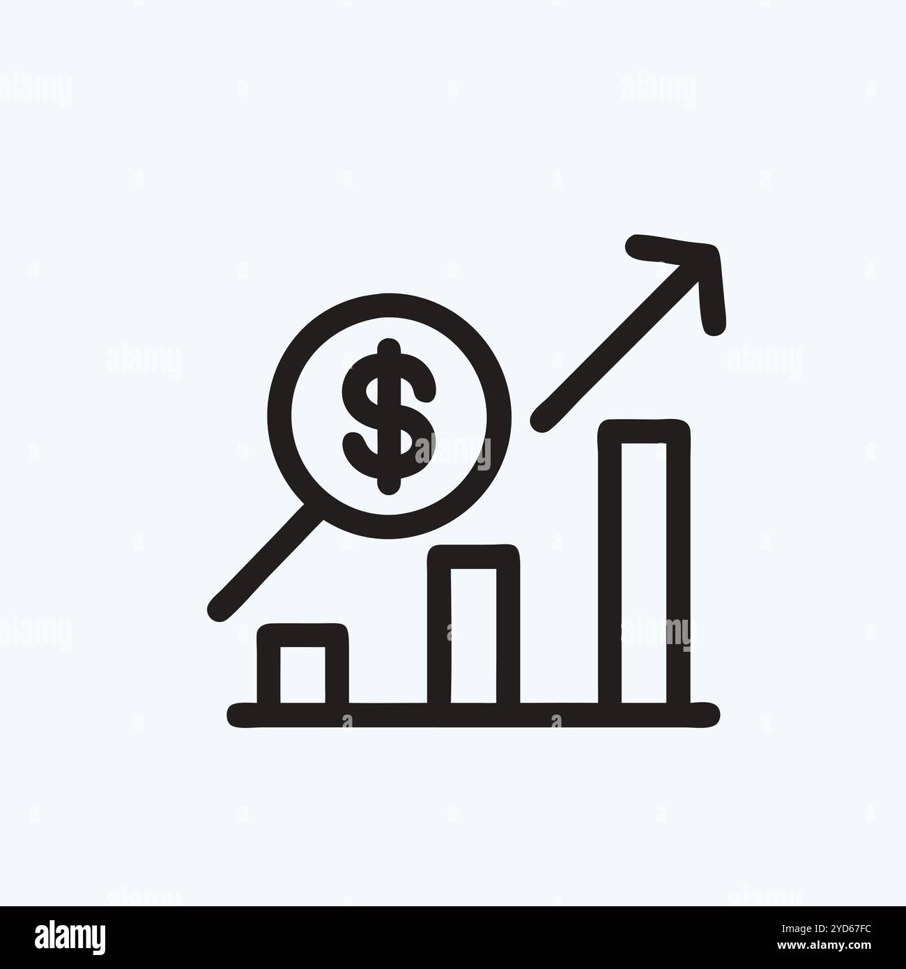 Image artistique vectorielle d'icône de profit. Illustration de Vecteur