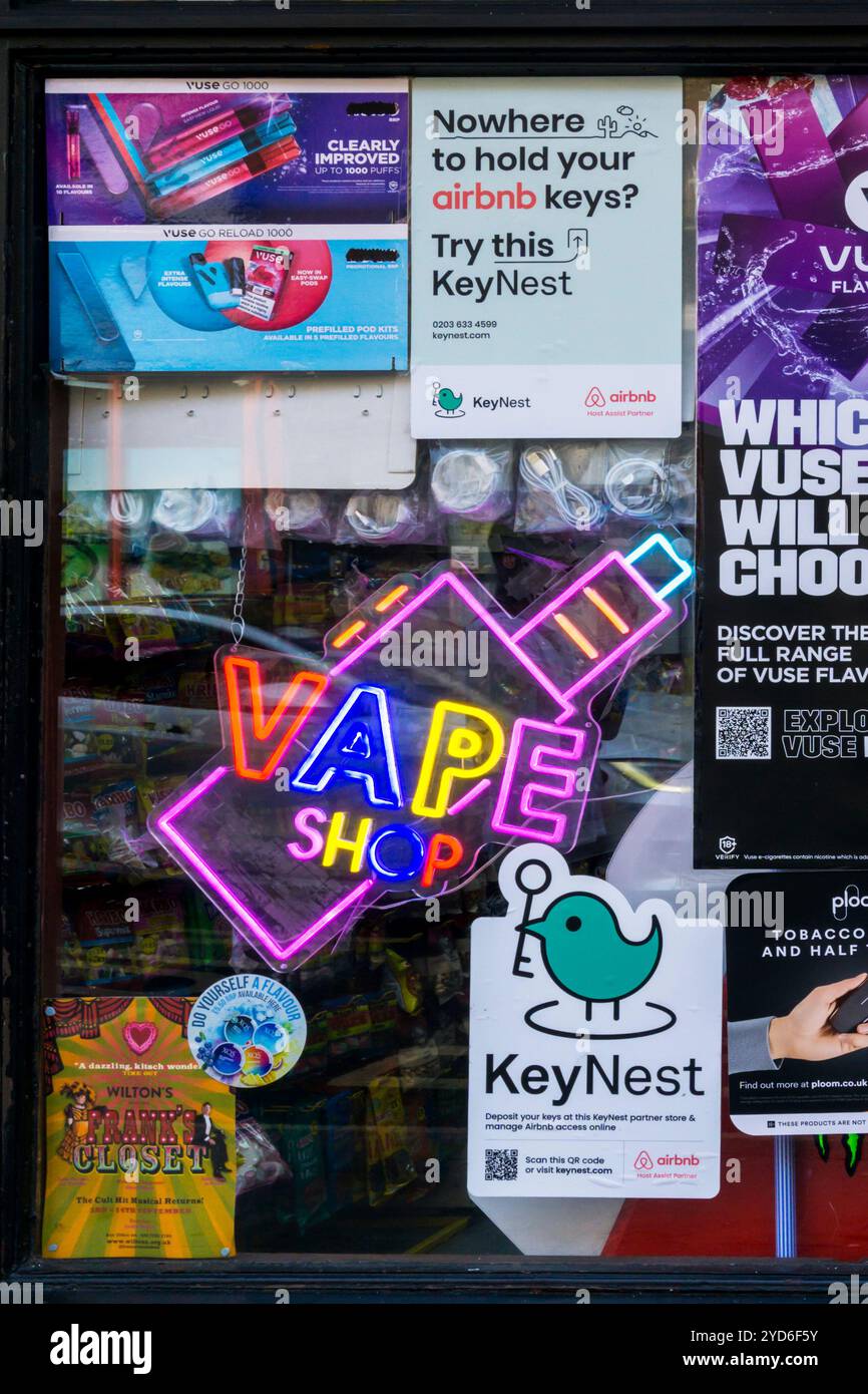Vape shop sign Banque de photographies et d'images à haute résolution