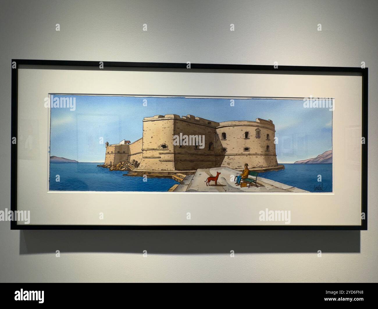 Azur de Jacques de Loustal à la Philippe Labaune Gallery de New York Banque D'Images