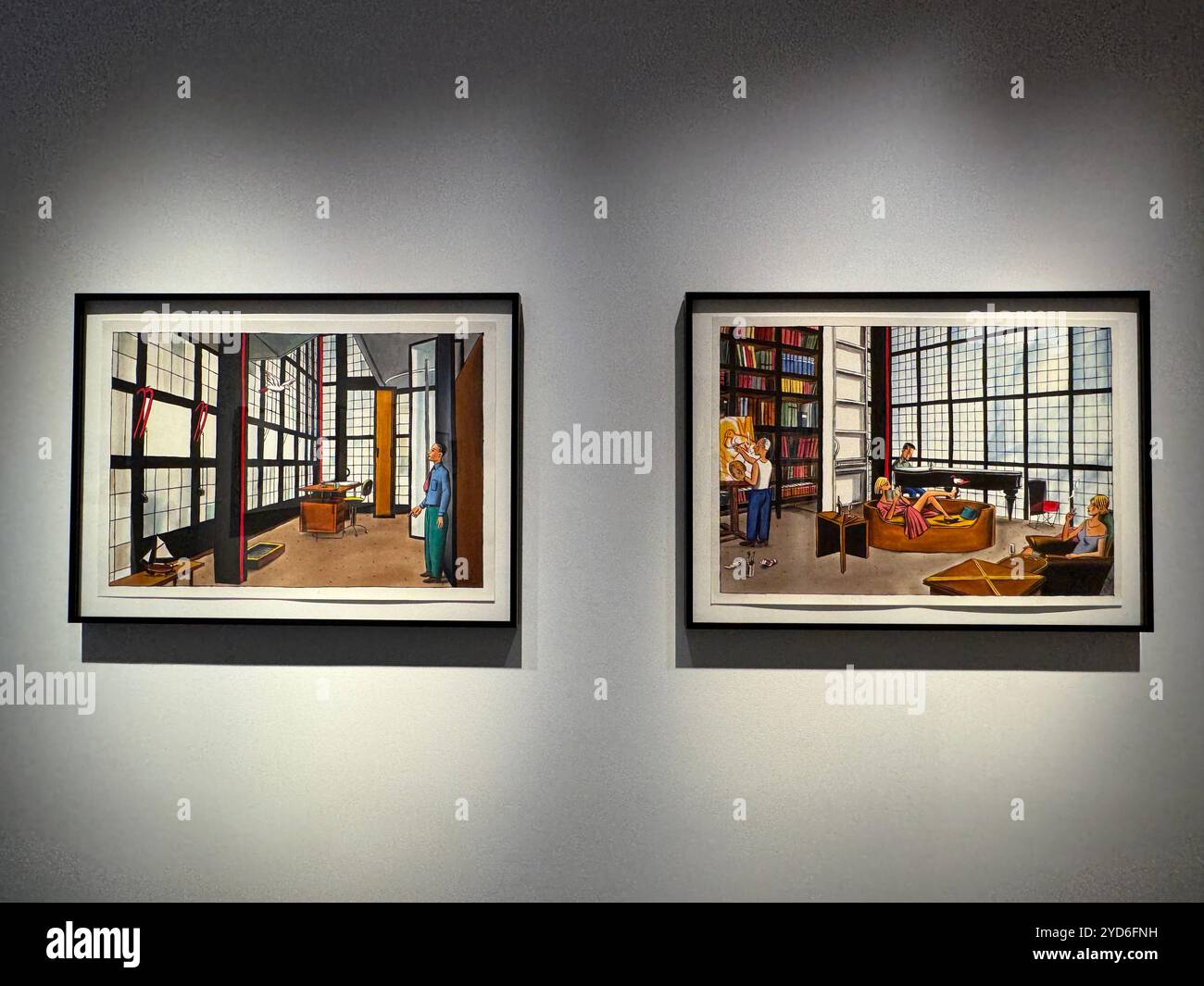 Azur de Jacques de Loustal à la Philippe Labaune Gallery de New York Banque D'Images