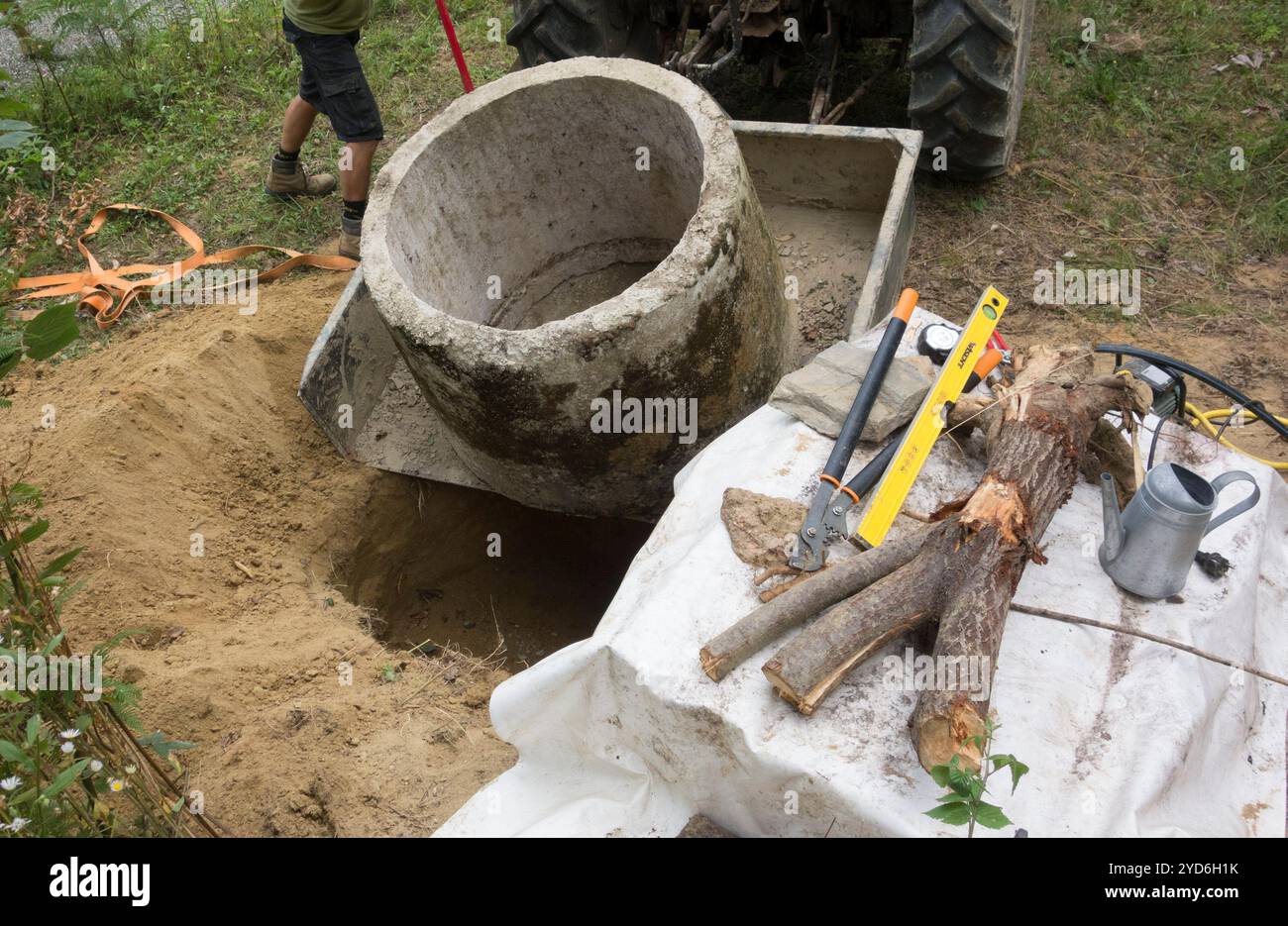 Un puits d'aspiration pour l'approvisionnement en eau Banque D'Images