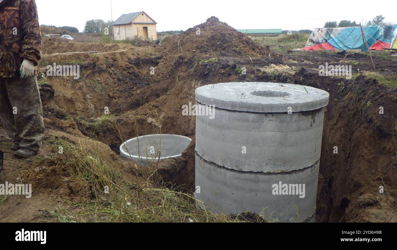 Un puits d'aspiration pour l'approvisionnement en eau Banque D'Images