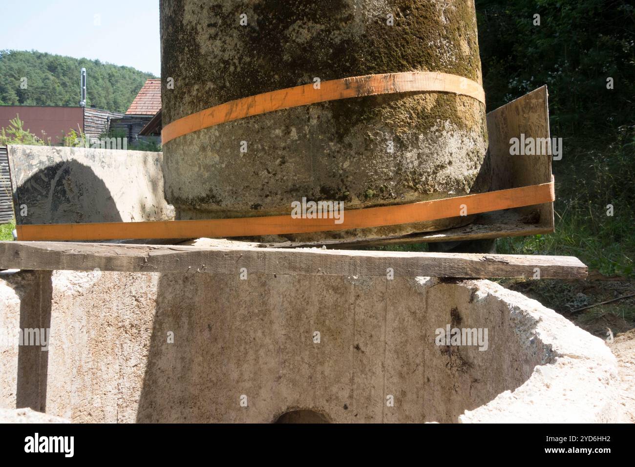 Un puits d'aspiration pour l'approvisionnement en eau Banque D'Images