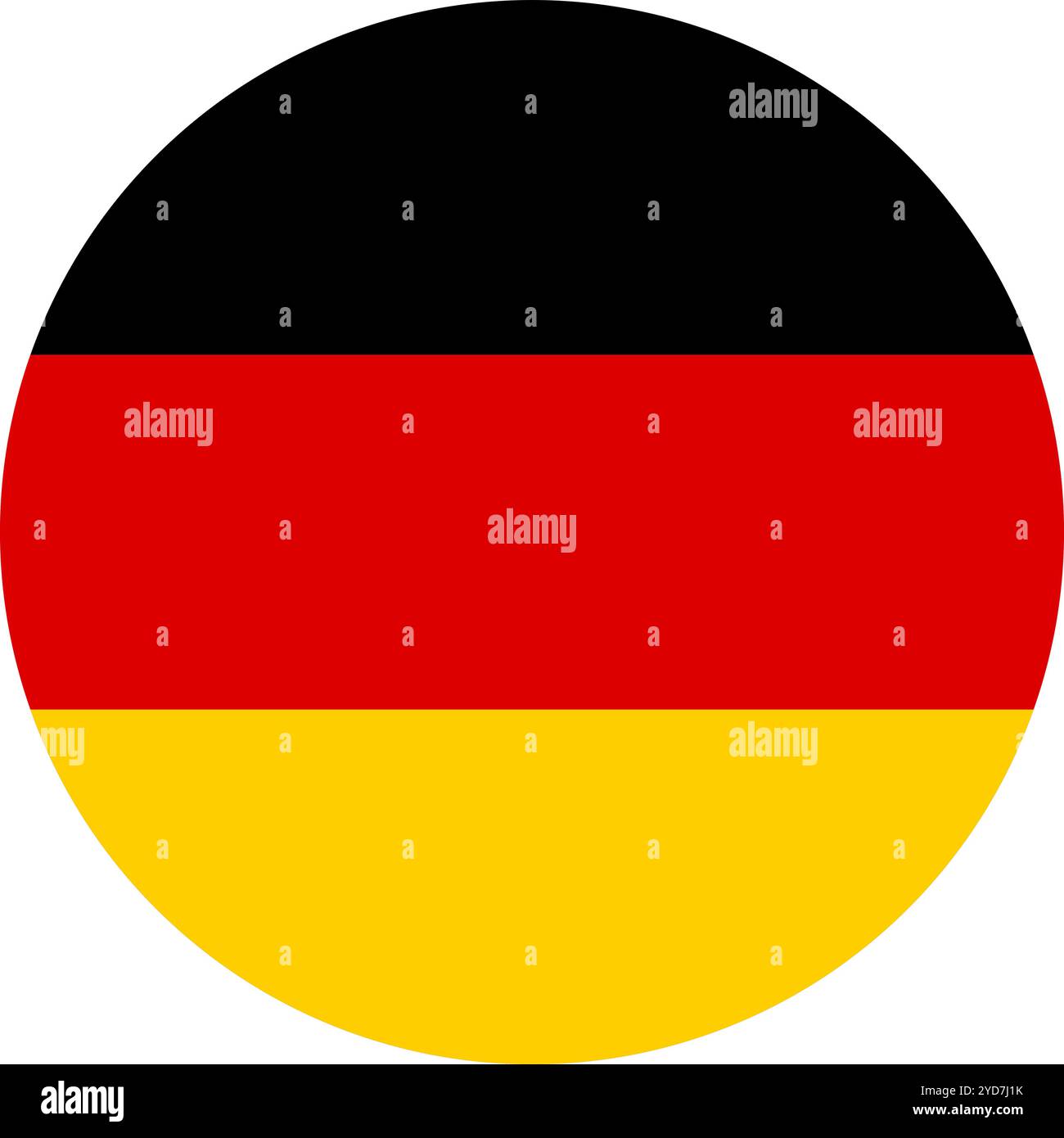 Drapeau de cercle d'Allemagne, drapeau de cercle d'Allemagne, images vectorielles Illustration de Vecteur