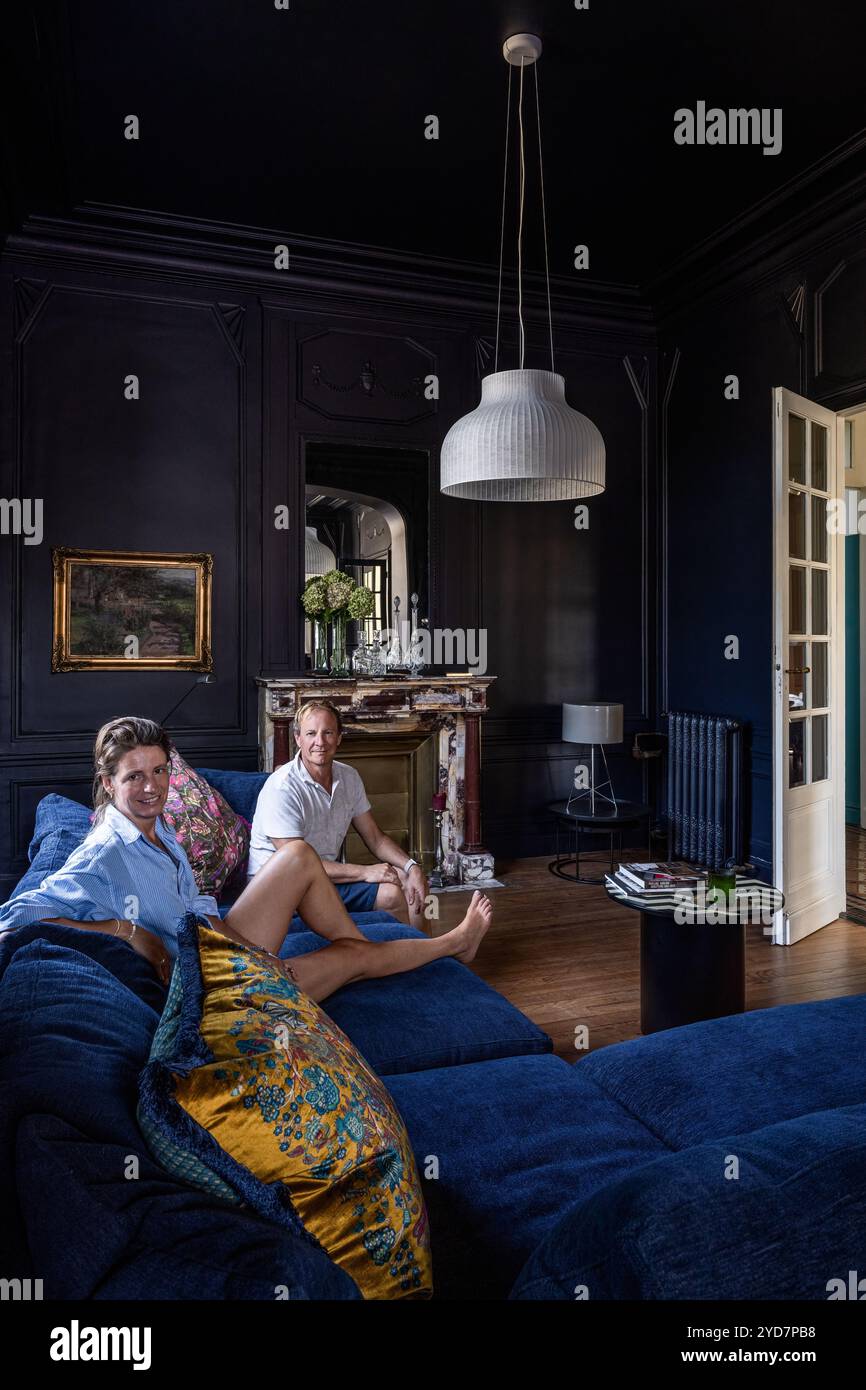 Villa de luxe dans le sud de la France. Banque D'Images