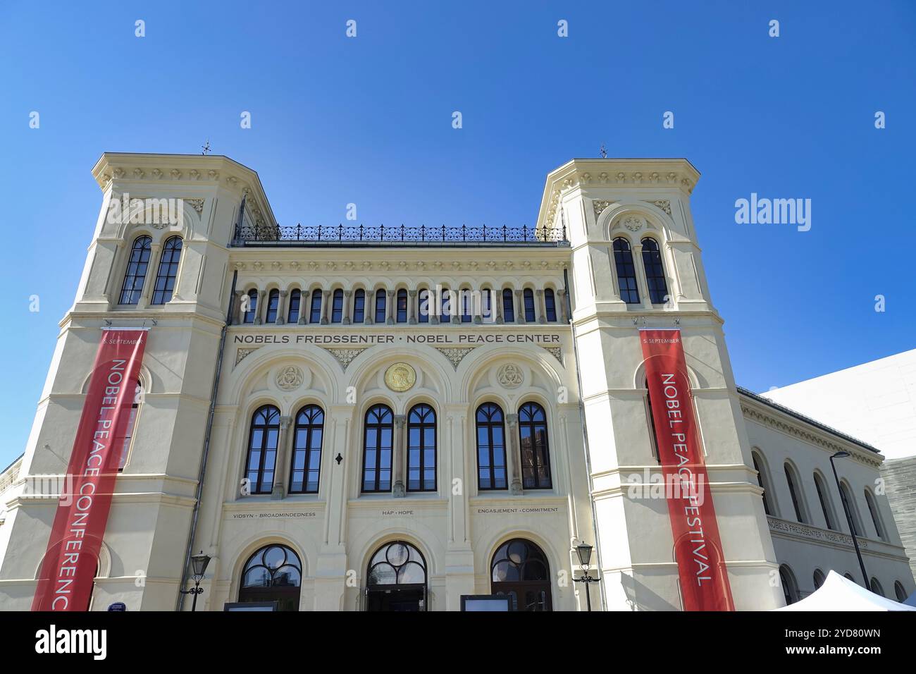Oslo, Norvège septembre 2024 le siège d'Oslo (Brynjulf Bulls Plass) du Prix Nobel de la paix Banque D'Images