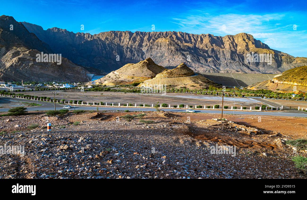 Wadi Dayqah dans la région de Ash-Sharqiyyah Banque D'Images