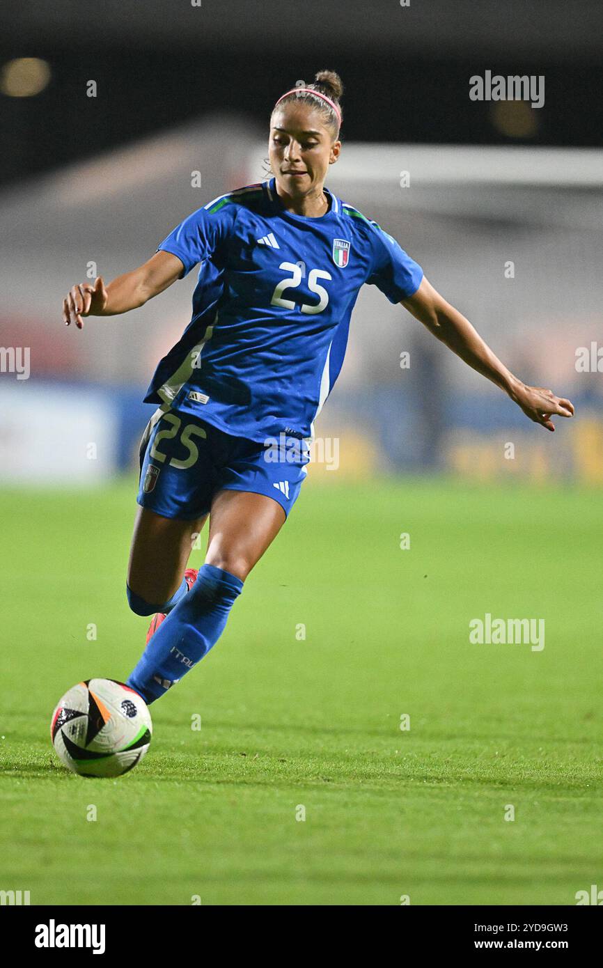 Stadio Tre Fontane, Rome, Italie. 25 octobre 2024. Womens International Friendly, Italie contre Malte ; Eleonora Goldoni d'Italie crédit : action plus Sports/Alamy Live News Banque D'Images